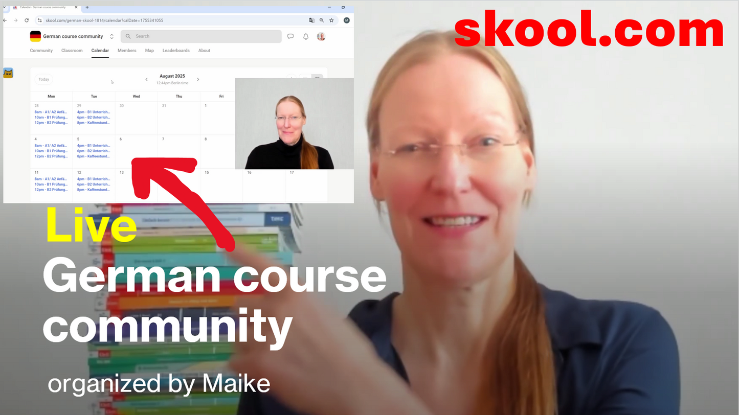 skool - German course community für 1 Monat/ for 1 month